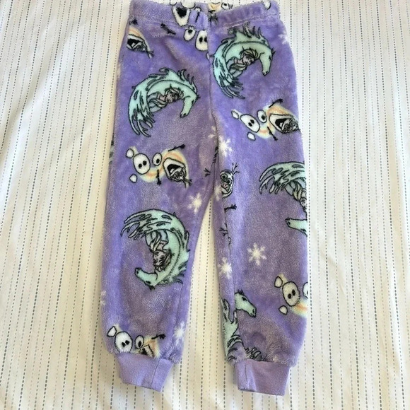 Disney - Frozen - Fuzzy Fleece Joggers. Size XXS (2/3) - Picture 1 of 3